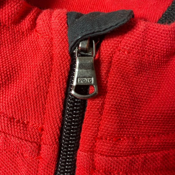 Polo Ralph Lauren Youth Jacket Canada Flag Big Pony Zip Up Red Sz M - Picture 5 of 8